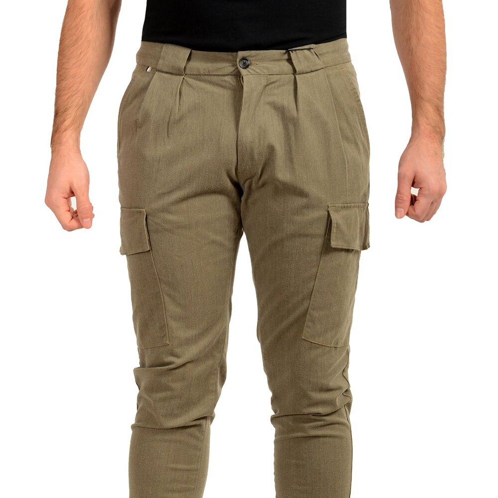 Hugo Boss Men's "H-Kaiton1-DPL-Cargo" Slim Fit Pleated Pants US 32/32 IT 32/32